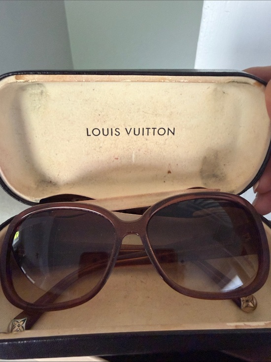 Louis Vuitton Brown Glitter Lame Oversized Women\'s Sunglasses main image 7